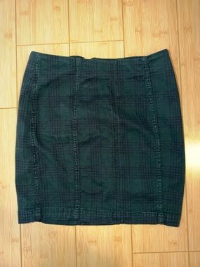 Free People Plaid Mini Skirt